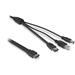 DeLock kabel eSATAp na eSATA/USB-B/DC-12V 1m