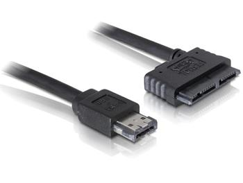 DeLock kabel eSATAp na microSATA 16 pin délka 0,5 m