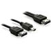 DeLock kabel Power eSATA (eSATAp) samec na eSATA+mini USB samec 1m