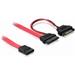 DeLock kabel SATA Slimline 13-pin samice -> 7+15pin 5V