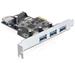 Delock PCI Express karta > 3 x extern� + 1 x intern� USB 3.0