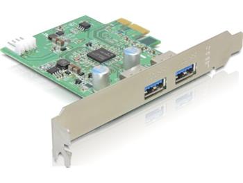 DeLock PCI Express x1 USB 3.0 2x externí port, NEC