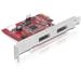 Delock PCIe x1 �adi� 2x Power over eSATA (eSATAp) - 5V/12V