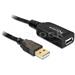 Delock USB 2.0 kabel, prodlu�uj�c� A-A samec/samice 20m, aktivn�