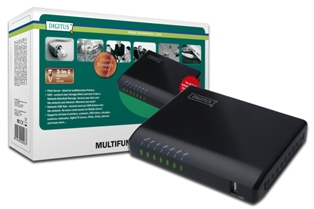 DIGITUS 4-Port. USB 2.0 HUB - Multifunkční Síťový server