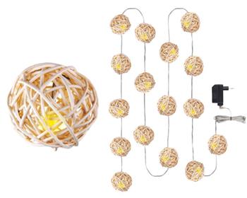 Emos LED dekorační řetěz LED-16 WW, 16x LED - Koule, 3 m, IP20, teplá bílá
