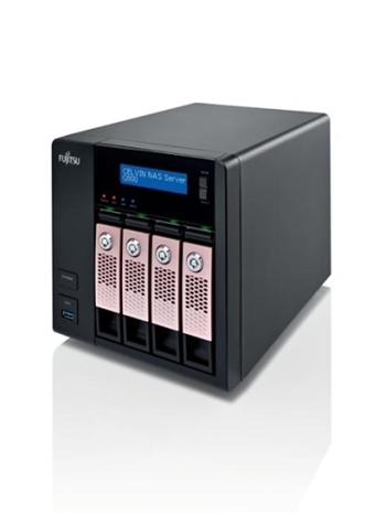 Fujitsu CELVIN NAS Server Q800, 2x 1TB, Atom D525, 1GB, 2x GL, 2x eSATA, Raid 0/1/5/6, iSCSI