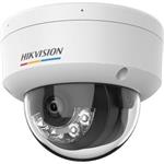 Hikvision 4MPix IP Dome Hybrid ColorVu kamera; LED/IR 30m, mikrofon, IP67