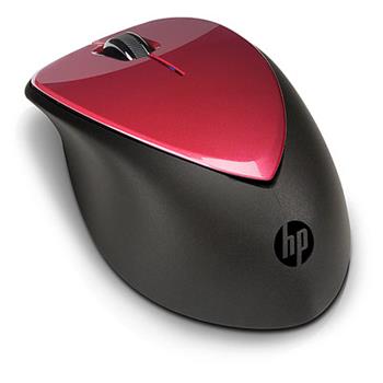 HP laserová bezdrátová myš X4000, červená