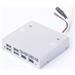 Intern� hub GEMBIRD 4xUSB2 0 + 2xFireWire do 3,5 st��brn�