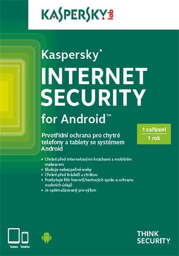 Kaspersky Internet Security ANDROID CZ 1x/1 rok