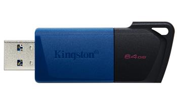 KINGSTON DataTraveler EXODIA M 64GB / USB 3.2 Gen1 / černá + modrá