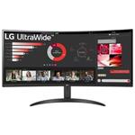 LG monitor 34WR50QC-B VA 34" QHD zakřivený / 3440x1440 /21:9/ 300 cd/m2/ 5ms (GtG)/ HDMI /DP/on screen control /HDR 10