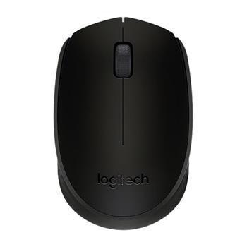 Logitech myš Wireless Mouse B170, bezdrátová, optická, 3 tlačítka, bezdrátový přijímač USB, černá