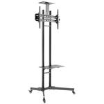 Neomounts  PLASMA-M1700E / Mobile Flat Screen Floor Stand (height: 154-170 cm) / Black