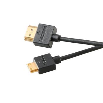 POŠKOZENÝ OBAL - AKASA kabel PROSLIM mini HDMI - HDMI / AK-CBHD13-20BK / 200 cm