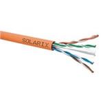 Solarix - instalační kabel UTP, Cat6, drát, LSOHFR, cívka 500m