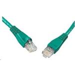 Solarix - patch kabel CAT6 UTP PVC 1m zelený snag-proof