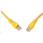Solarix - patch kabel CAT6 UTP PVC 1m žlutý snag proof