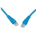 Solarix - patch kabel CAT6 UTP PVC 3m modrý snag-proof