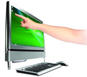 Acer Aspire AZ5710 ALL-IN-ONE 23" Touch,i3 550 3.2 GHz/4GB DDR3/640 GB SATA/NVIDIA GT210M/DVDRW SLOT-IN/W7HP