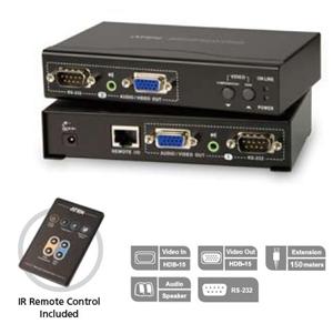 ATEN VGA + RS232 video/audio extender do 150m, OSD