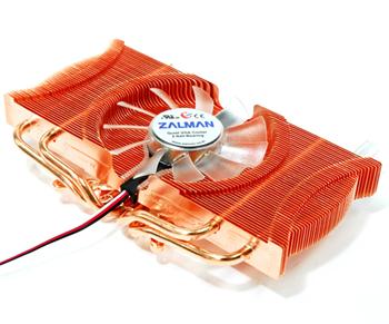 Celoměděný VGA chladič Zalman VF1000 80mm Blue LED Fan, chladiče pamětí