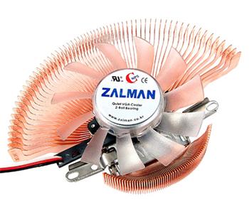Celoměděný VGA chladič Zalman VF700-CU 80mm Blue LED Fan, chladiče pamětí