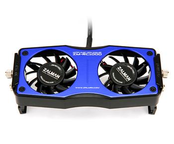 Chladič pamětí Zalman ZM-RC1000 BLUE 2x 60mm