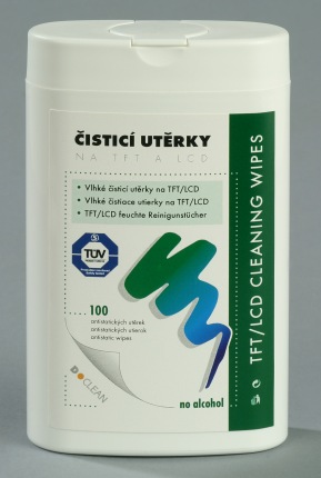 D-clean Čisticí utěrky na TFT/LCD monitory/dóza