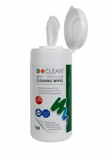 D-clean Navlhčené utěrky na obrazovky v dóze 100ks