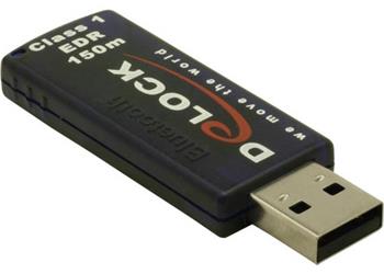 DeLock Bluetooth USB 1.1, Class 1, 150m v2.0 EDR 3 Mbps