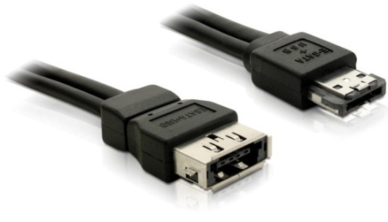 DeLock kabel Power eSATA (eSATAp) samec-samice 1m