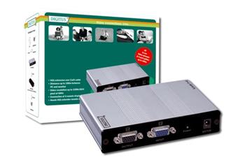 Digitus VGA Video Extender+Splitter Cat5 až 180 m, 1local/ až 4remote