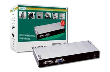 Digitus VGA Video Extender+Splitter Cat5 až 180 m, 1local/až 8remote