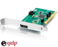 eSATA PCI Card 1+1:1x eSATA II + 1x int. SATAports