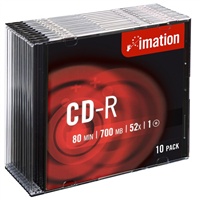 Imation CD-R(10-Pack)Slim/52x/700MB