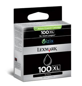 Lexmark No 100 XL černá ink. náplň, 14N1068E - 510 stránek