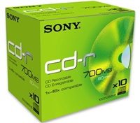 Média SONY CD-R 10CDQ-80ND,48x, bal. 10ks