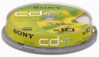 Média SONY CD-R 10CDQ-80SP,48x, bal. 10ks,SPINDL