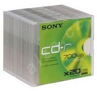 Média SONY CD-R 20CDQ-80NXSLD,48x, bal. 20ks,SLIM