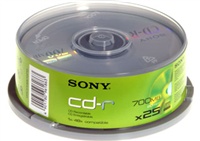 Média SONY CD-R 25CDQ-80NSPD.25ks,SPINDL