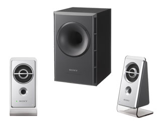 SONY SRS-D21 2.1 repro, 1x16 W + 2x2W, černo stříbrné