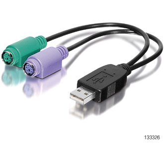 USB equip konvertor klávesnice/myš