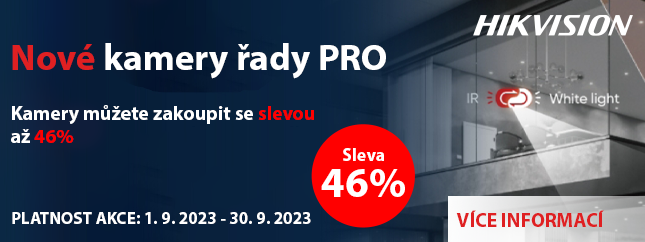 Hikvision - Kamery se slevou až 46%