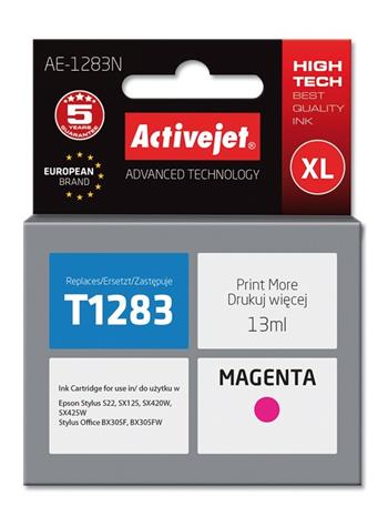 ActiveJet inkoust Epson T1283 Magenta S22/SX125/SX425 new AE-1283