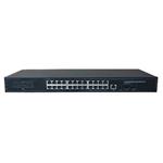 ADEX ADS-224GRP-1PO-2F-RM reversní poe managed switch, 24x Gbit port (1x poe out), 2x SFP, metal