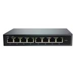 ADEX ADS108GRP-1PO reversní poe managed switch, 8x Gbit port (1x poe out), metal