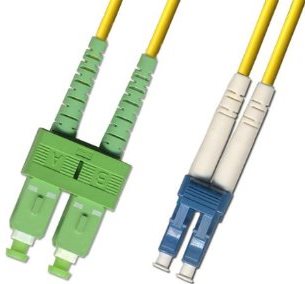 ADEX optický patch cord, LCupc/SCapc, SM 9/125, Duplex, 2m