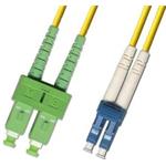 ADEX optický patch cord, LCupc/SCapc, SM 9/125, Duplex, 2m